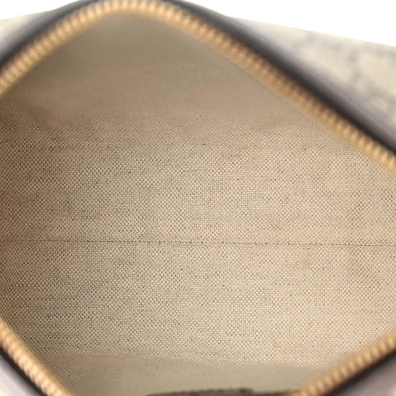 Gucci GG Supreme Monogram Textured Calfskin Web Super Mini Ophidia Shoulder Bag Beige Ebony New Acero 4 of 9