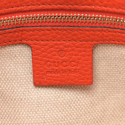 Gucci Pebbled Calfskin Medium Soho Chain Shoulder Bag Sun Orange 6 of 10