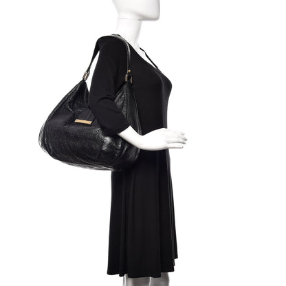 Gucci Guccissima Large New Ladies Web Hobo Black 2 of 13