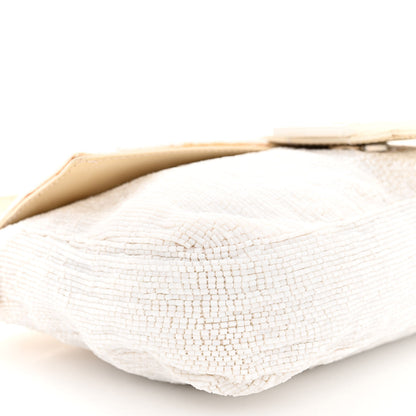 Fendi Beaded Baguette White 8 of 14