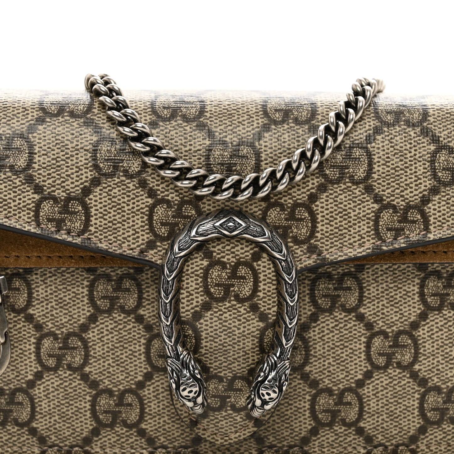 GG Supreme Monogram Super Mini Dionysus Shoulder Bag Taupe