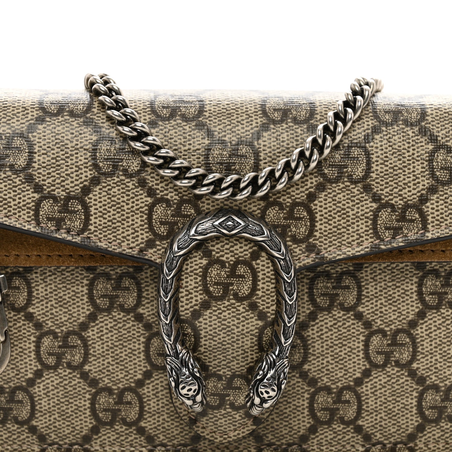 Gucci GG Supreme Monogram Super Mini Dionysus Shoulder Bag Taupe 5 of 11