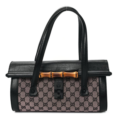 Gucci Monogram Bamboo Bullet Bag Black 1 of 11