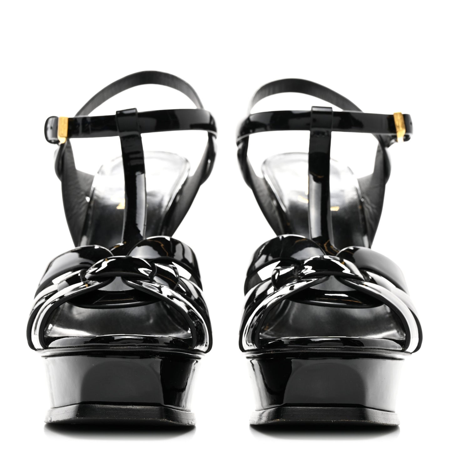 Patent Tribute 105 Platform Sandals 38.5 Black