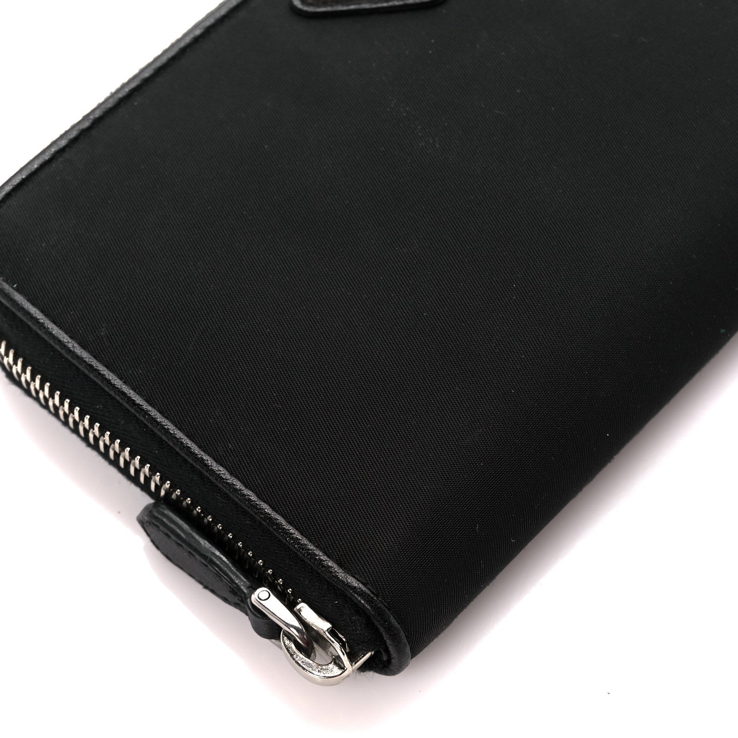 Prada Tessuto Nylon Zip Around Wallet Black 11 of 12