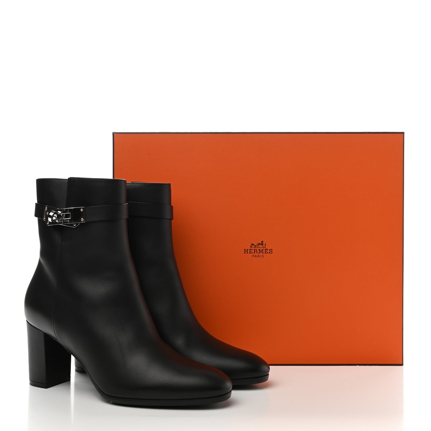 Calfskin Saint Germain Ankle Boots 38 Black