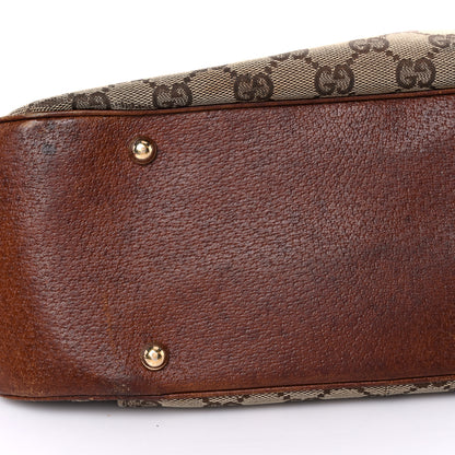Gucci Monogram Bamboo Top Handle Bag Brown 17 of 24