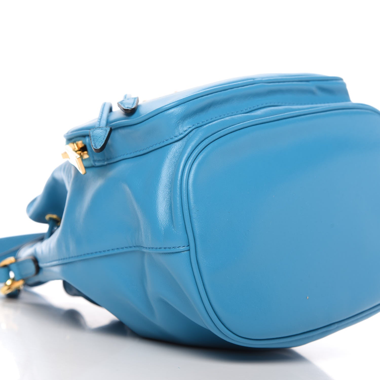 Prada Light Calfskin Saffiano Mini Bucket Crossbody Bag Voyage 6 of 10