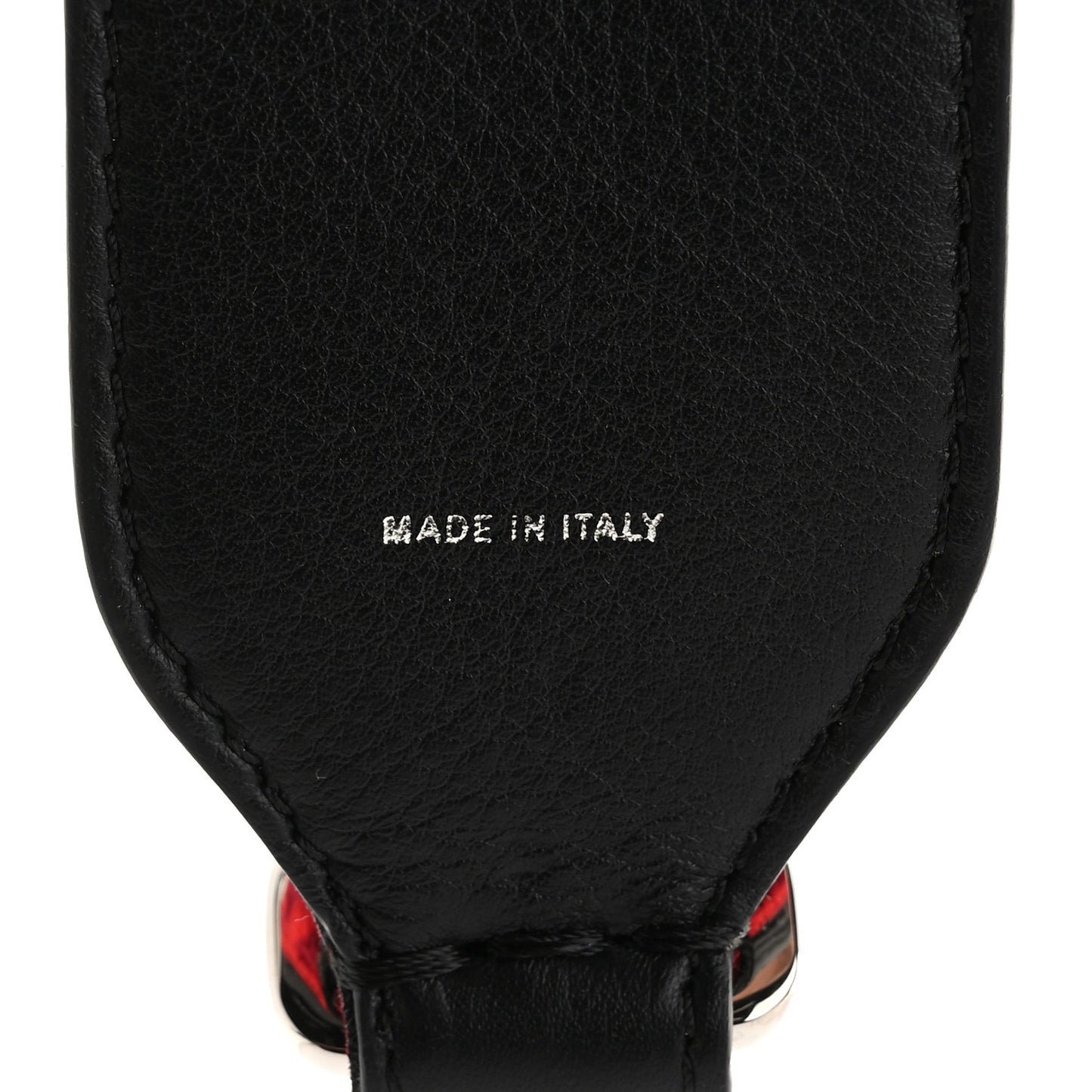 Velvet Tappetino Vitello Dolce FF Mini Strap You Rosso Black