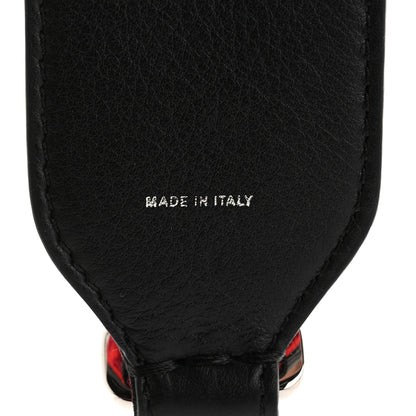 Fendi Velvet Tappetino Vitello Dolce FF Mini Strap You Rosso Black 3 of 4