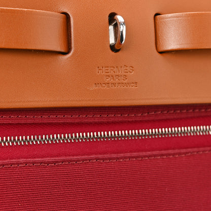 Hermes Vache Hunter Toile Herbag Zip 31 PM Rubis 7 of 11