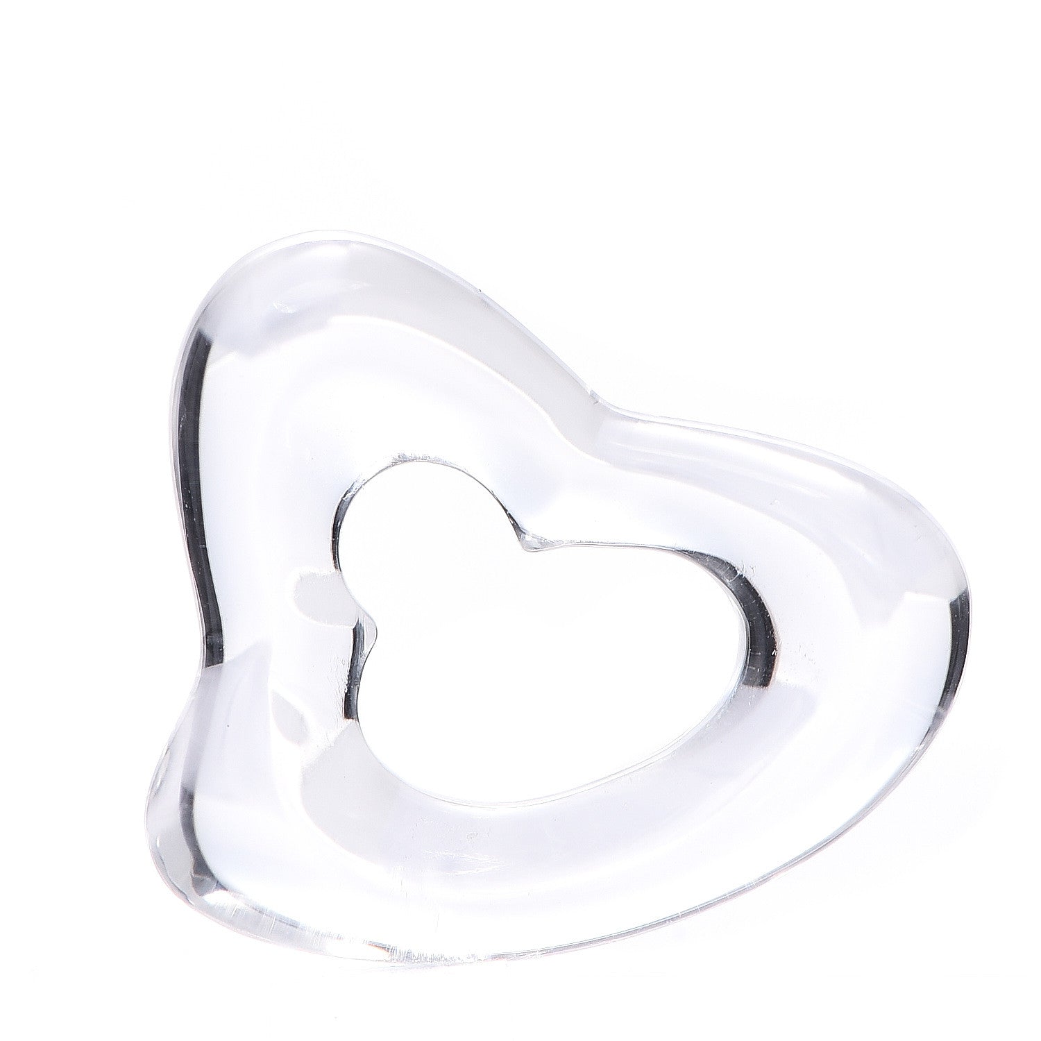 Tiffany Rock Crystal Medium Elsa Peretti Open Heart Pendant 1 of 2