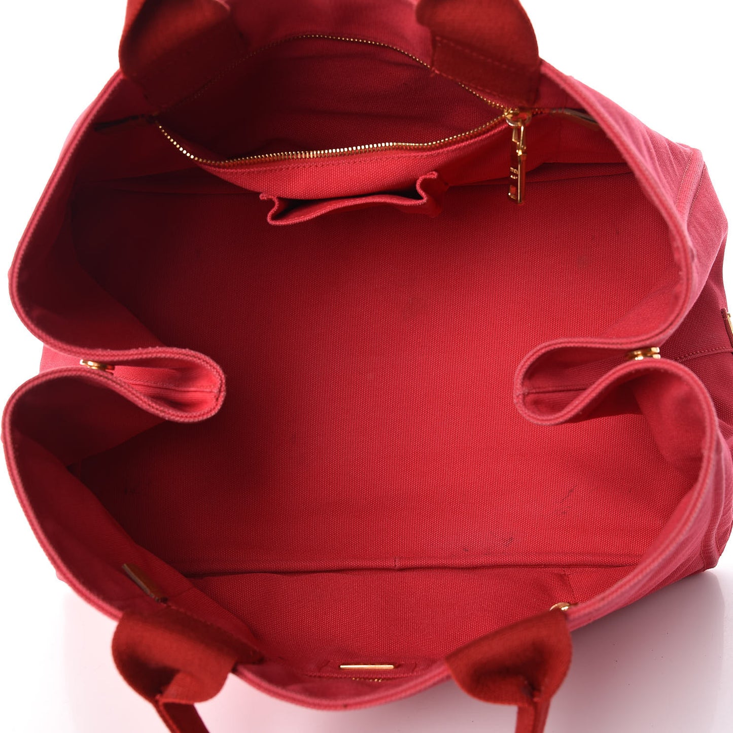 Canapa Large Logo Shopping Tote Rosso