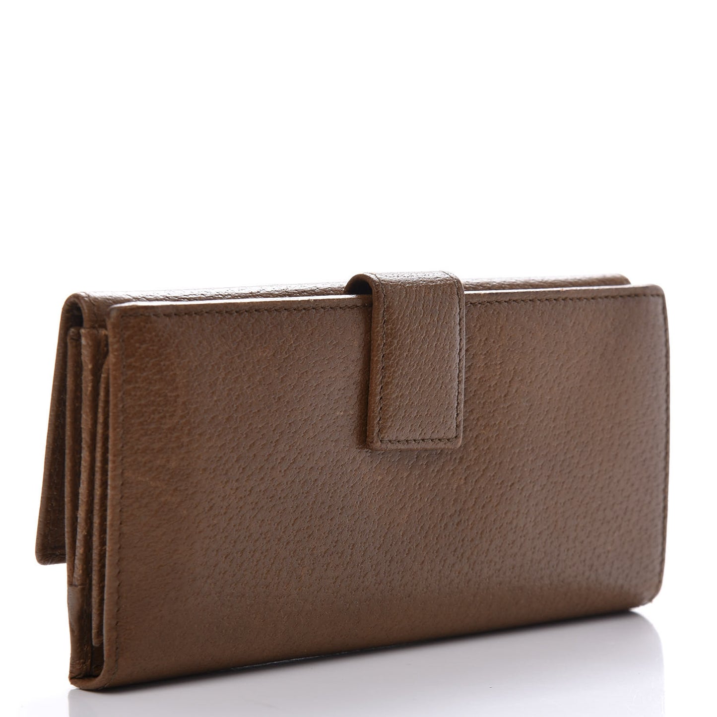 Calfskin Studded Soho Continental Wallet Brown