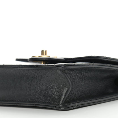 Chanel Goatskin Quilted Chic Pearls Flap Black 10 of 11