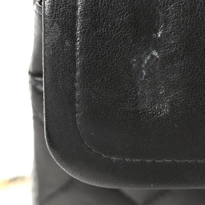 Chanel Lambskin Quilted Medium Double Flap Black 15 of 16