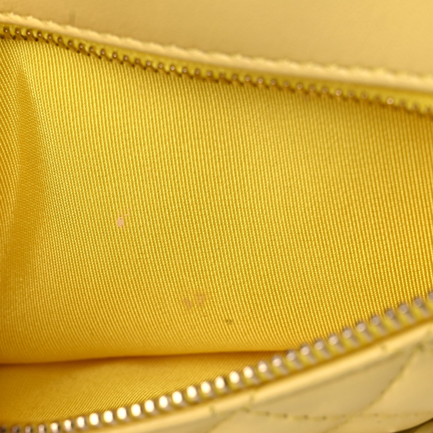Lambskin Quilted Waist Belt Bag Yellow