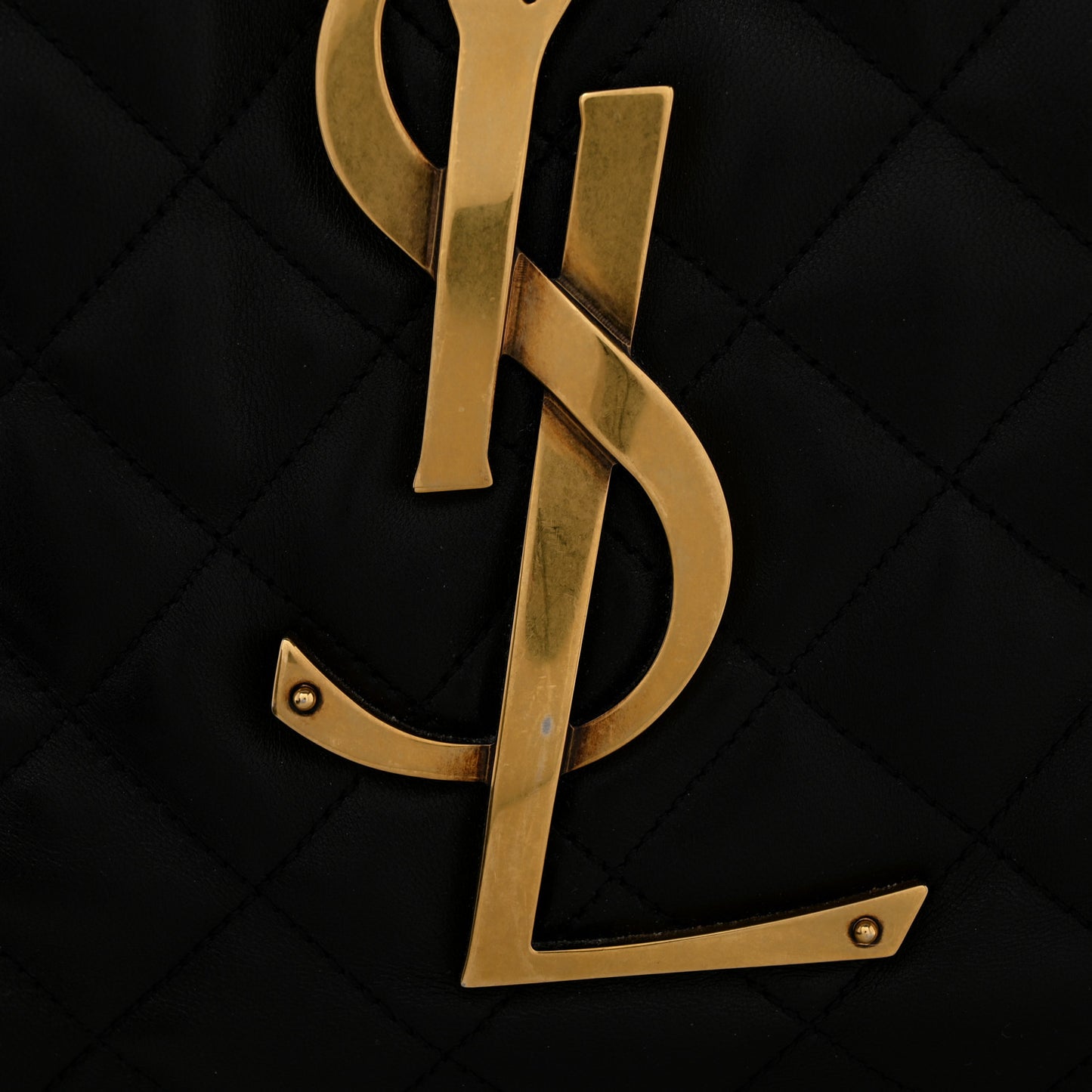 Lambskin Quilted Maxi Icare Shopping Tote Black