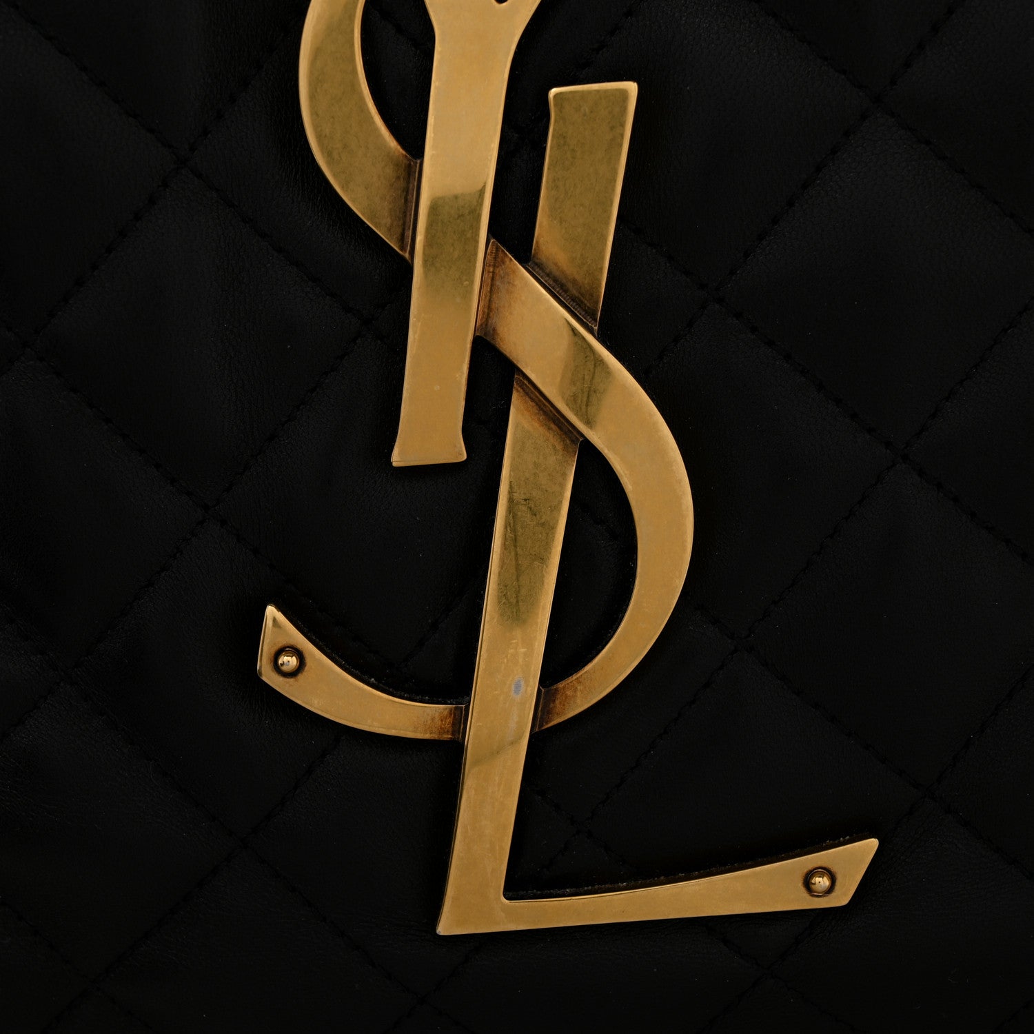 Saint Laurent Lambskin Quilted Maxi Icare Shopping Tote Black 13 of 16