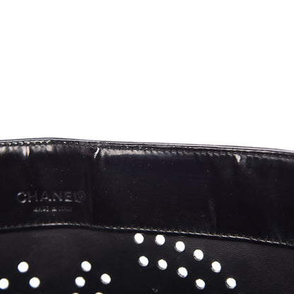 Chanel Patent Perforated CC Tote Black 10 of 16