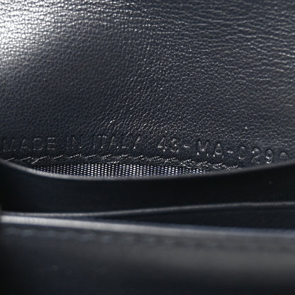 Christian Dior Oblique Saddle Card Holder Blue 6 of 7