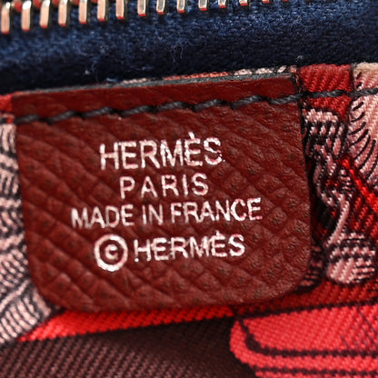 Hermes Epsom Silk'In Compact Wallet Rouge H 7 of 12