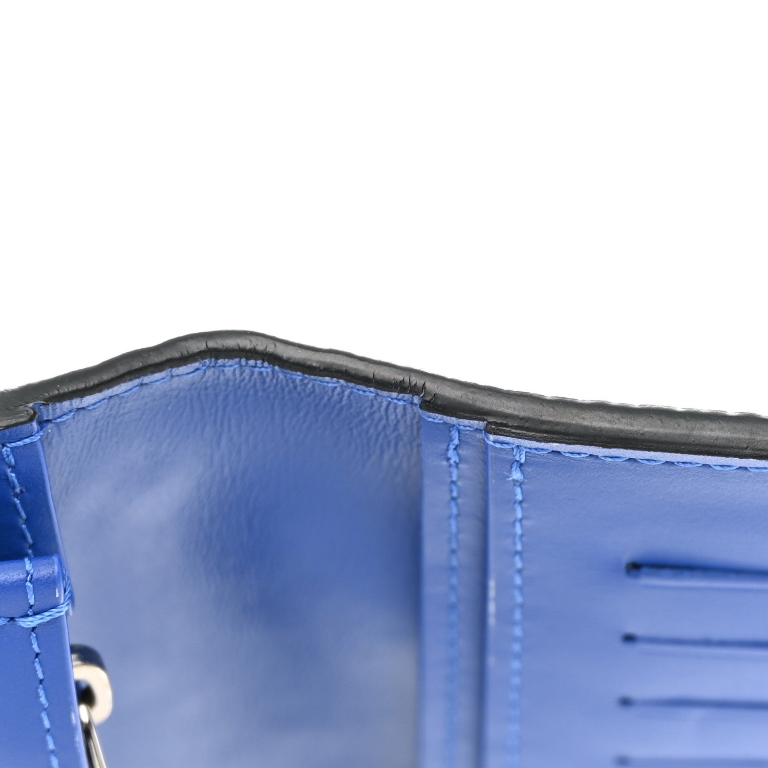 Louis Vuitton Taurillon Illusion Brazza Wallet Bleu Vert 9 of 9