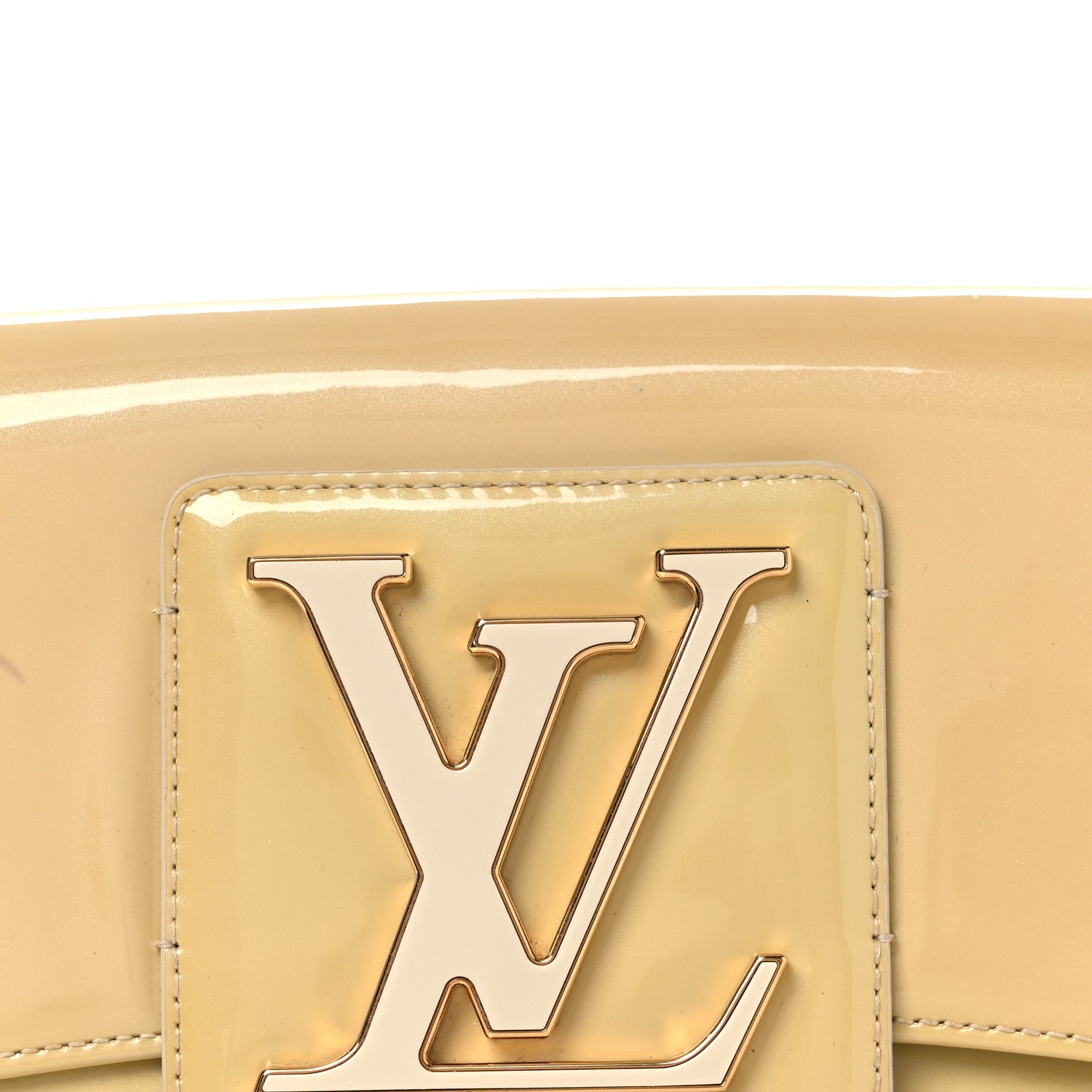 Louis Vuitton Patent Sobe Clutch Beige Poudre 7 of 13