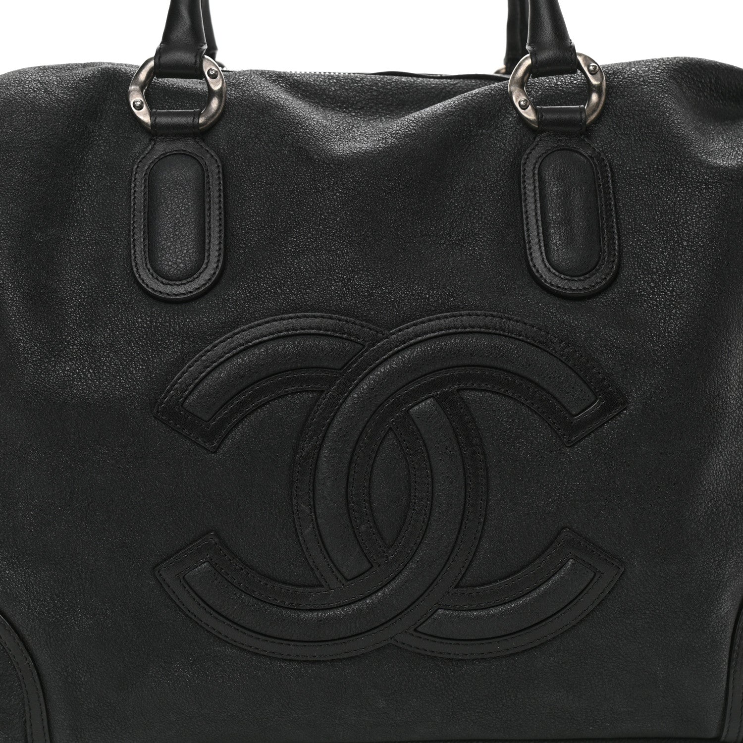 Chanel Washed Calfskin Tote Black 16 of 18