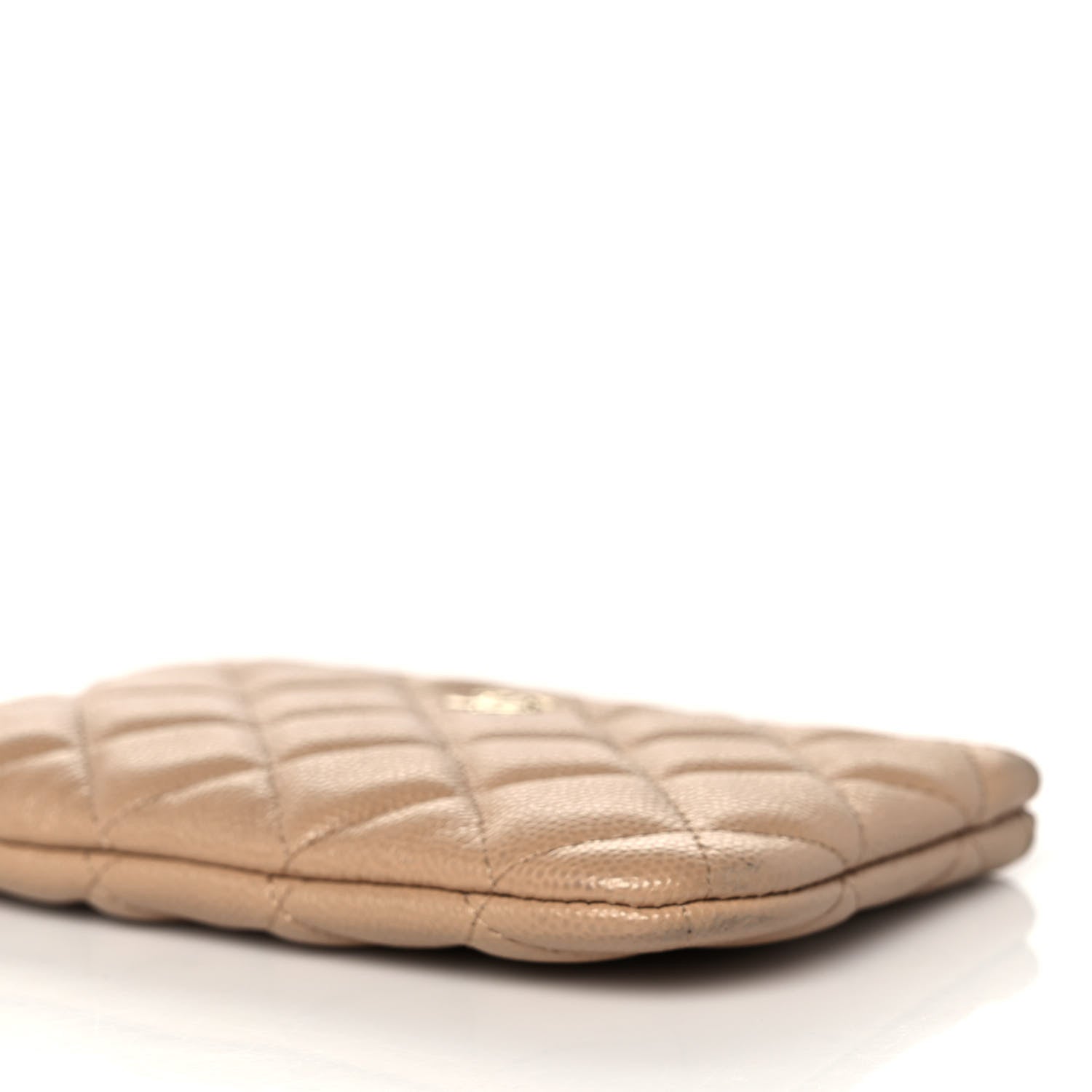Chanel Caviar Quilted Small Cosmetic Case Beige 9 of 9