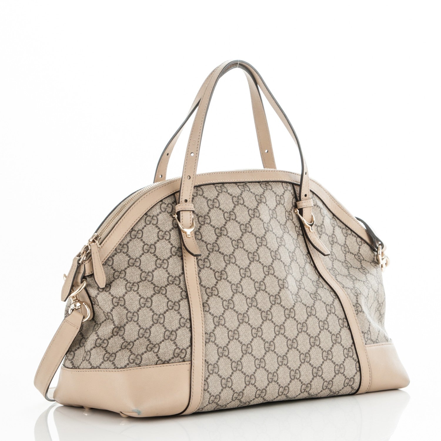 Gucci GG Supreme Monogram Medium Nice Top Handle Dome Bag Beige 3 of 8