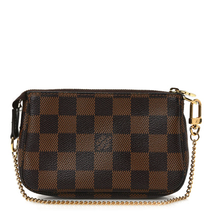 Louis Vuitton Damier Ebene Mini Pochette Accessories 1 of 12