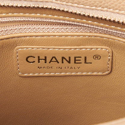 Chanel Caviar Quilted Medallion Tote Beige 8 of 9