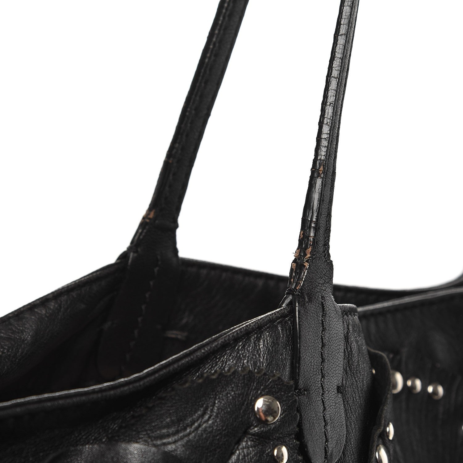 Valentino Garavani Nappa Studded Rosette Tote Black 14 of 16