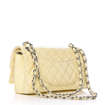 Chanel Patent Quilted Medium Double Flap Ivory 3 of 26