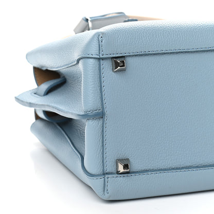 MCM Grained Calfskin Medium Milla Tote Sky Blue 5 of 8