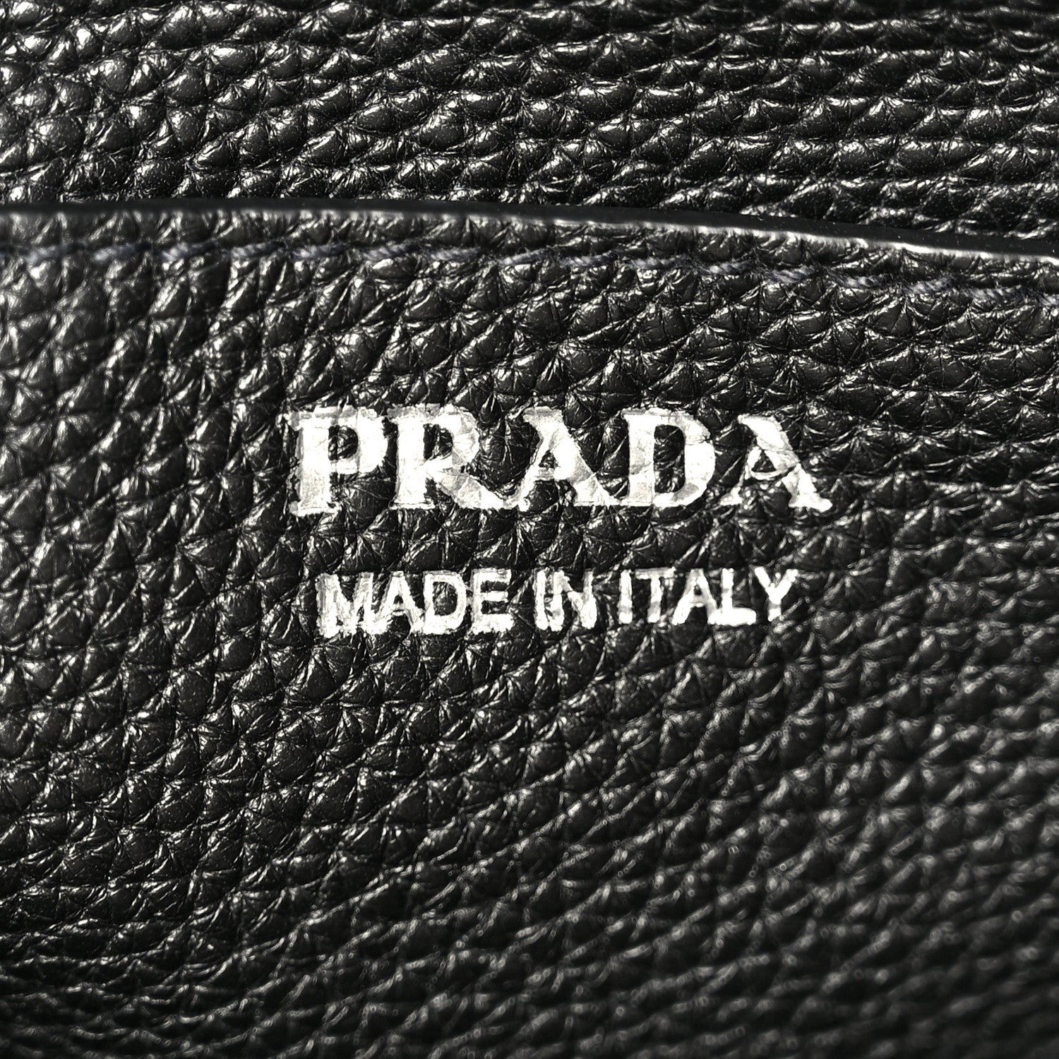 Prada Vitello Daino Soft Drawstring Bucket Bag Black 6 of 11