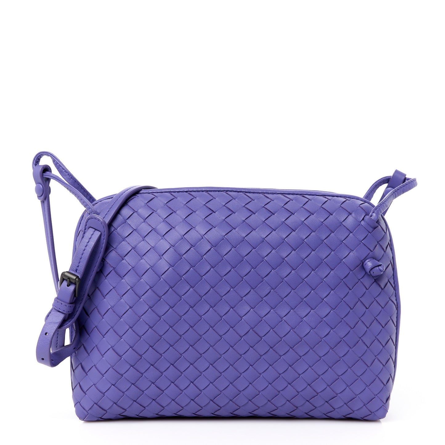 Nappa Intrecciato Nodini Crossbody Messenger Lavender