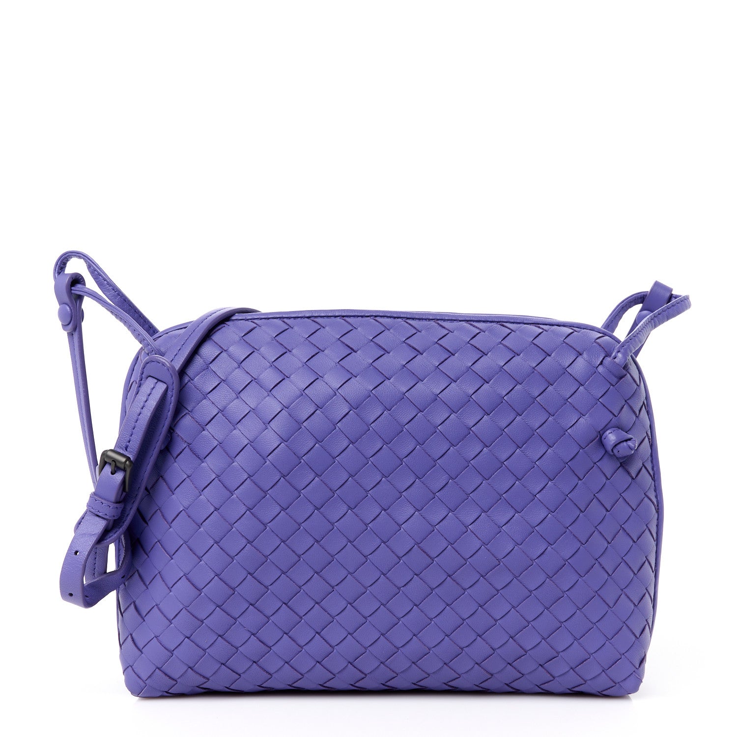 Bottega Veneta Nappa Intrecciato Nodini Crossbody Messenger Lavender 1 of 12