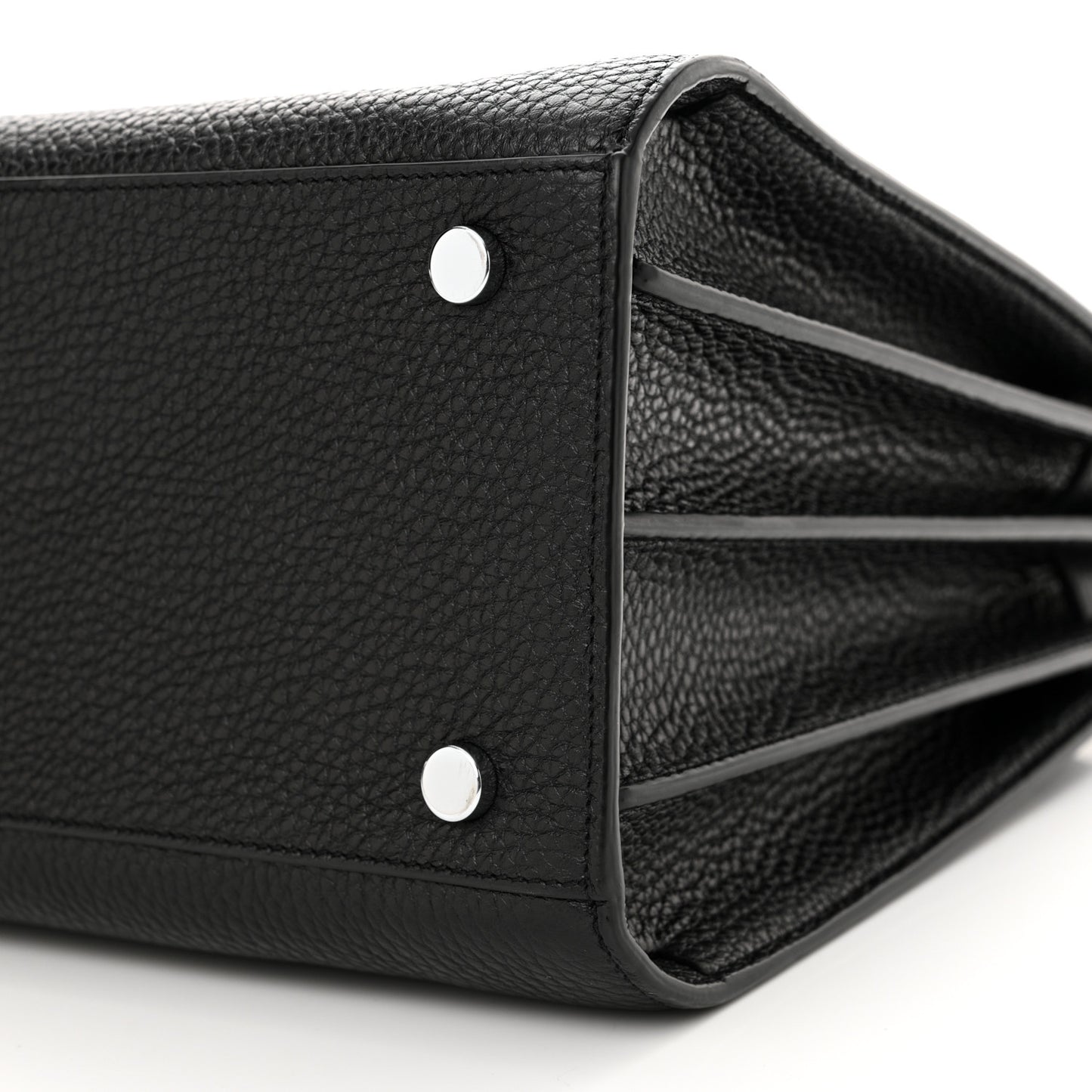 Grained Calfskin Small Sac De Jour Black
