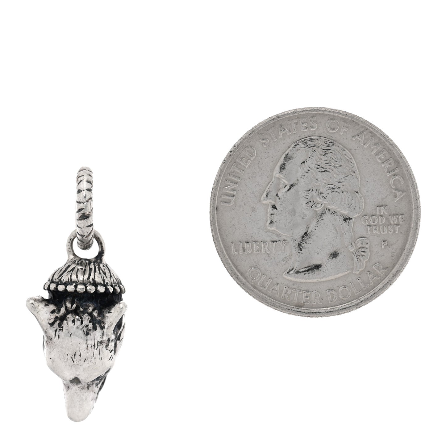 Sterling Silver Anger Forest Wolf Head Pendant