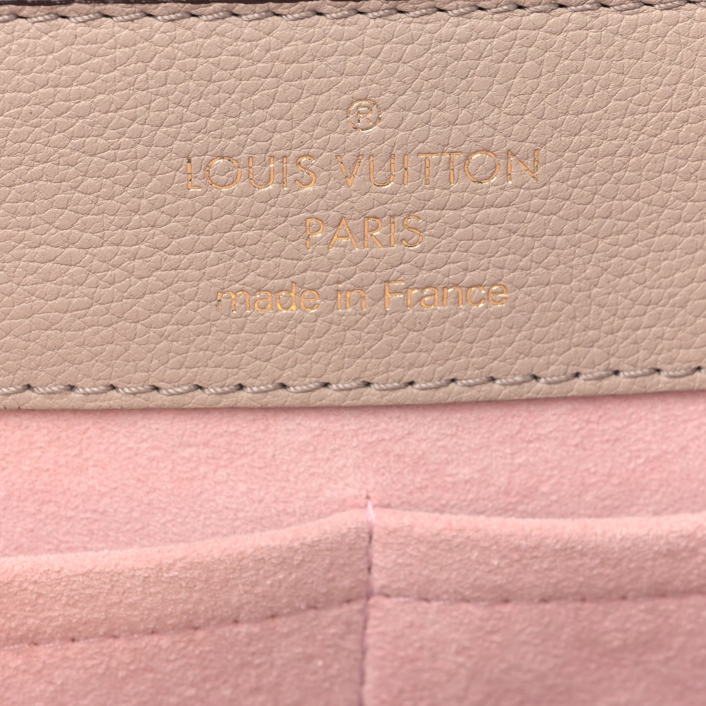 Soft Calfskin Lockme Ever MM Greige
