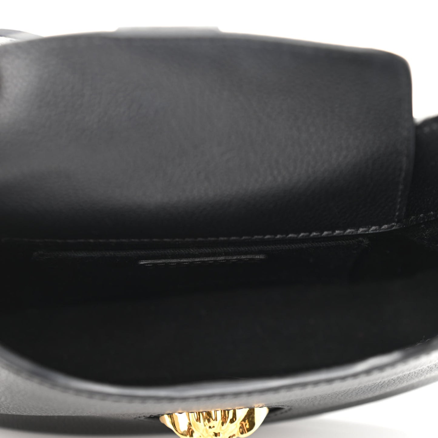 Calfskin La Medusa Small Hobo Crossbody Black