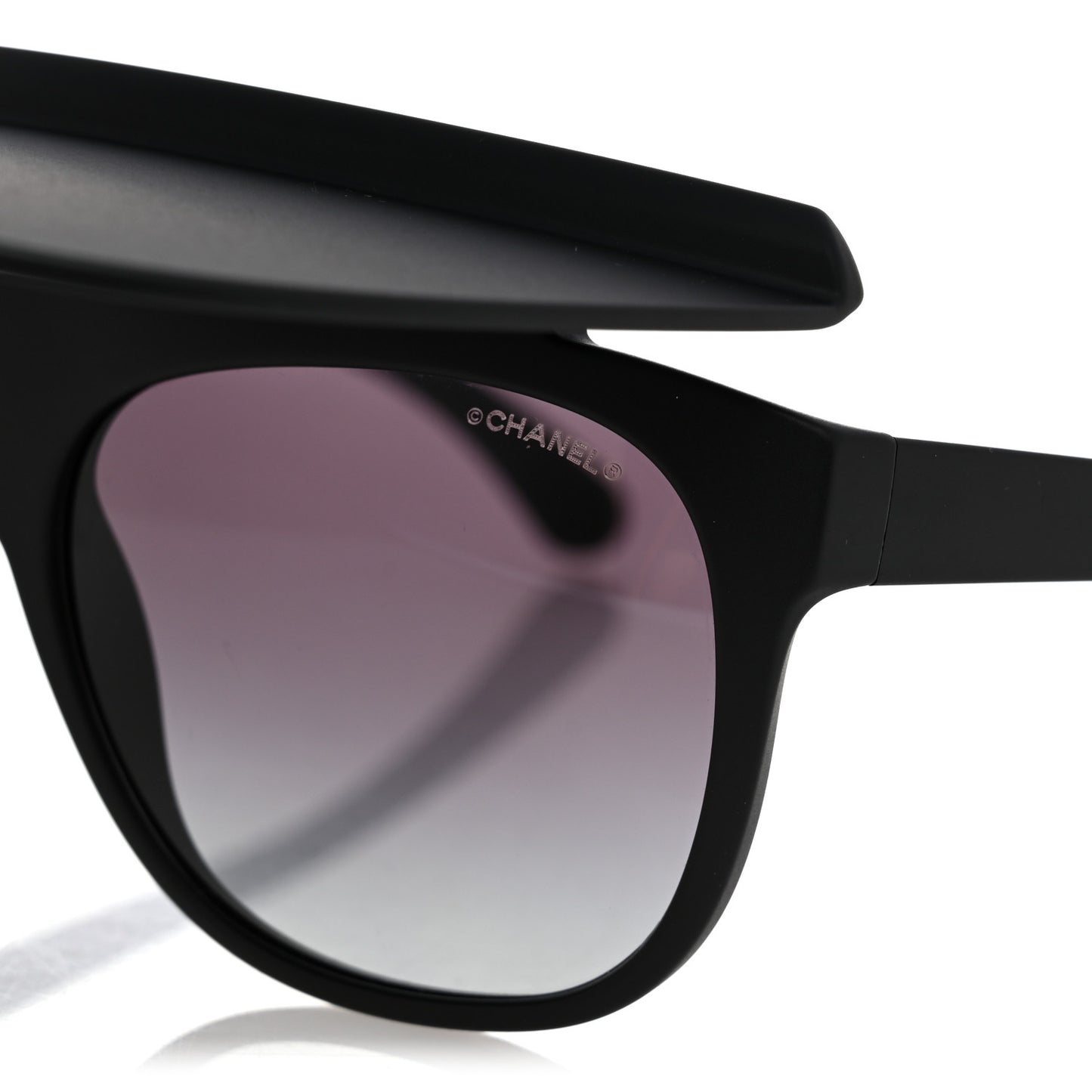 Acetate Visor Sunglasses 71046 Matte Black