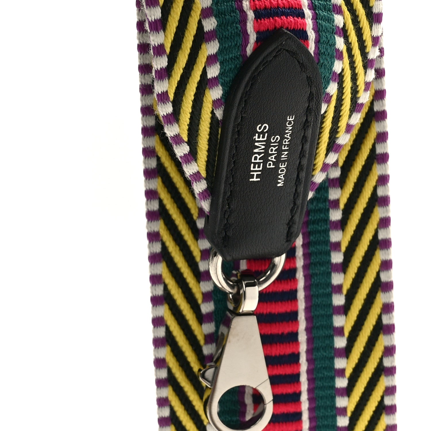Hermes Toile Swift 50mm Sangle Cavale Shoulder Strap Multicolor Black 3 of 3