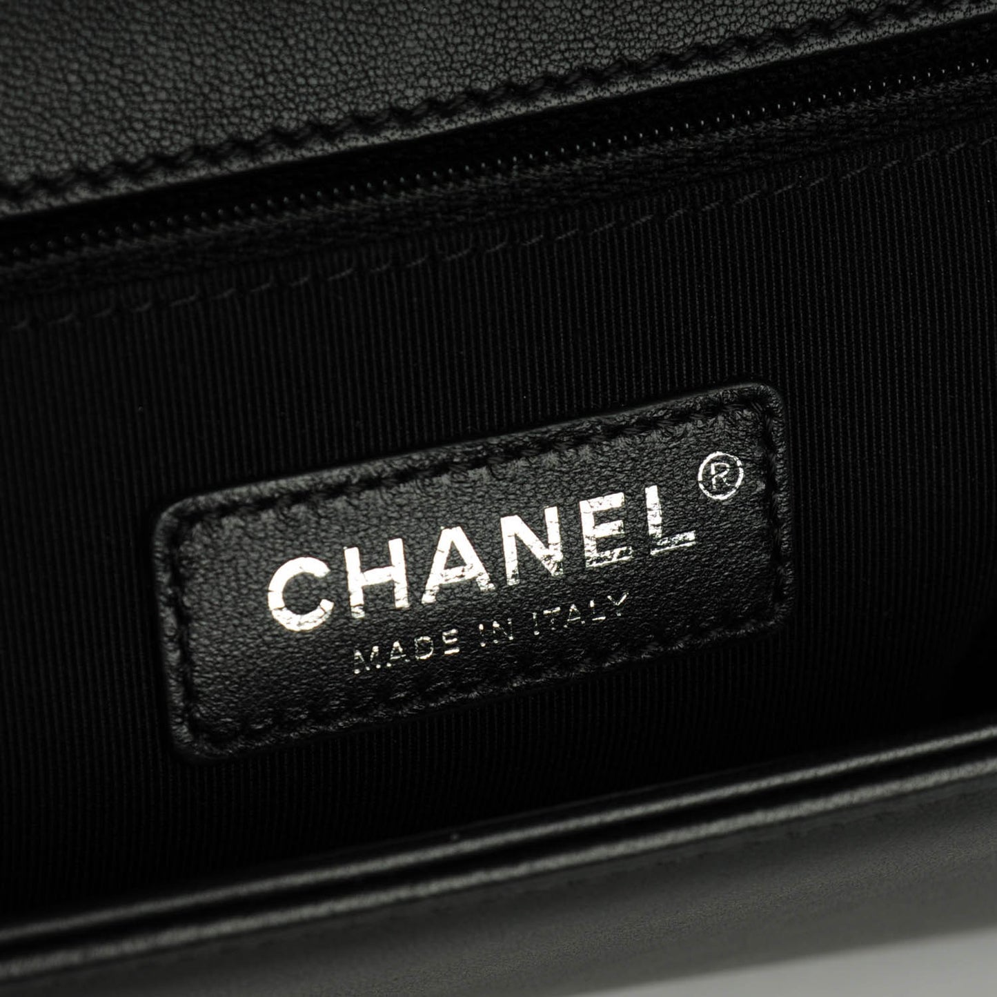 Lambskin Quilted New Medium Boy Flap Black