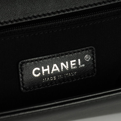 Chanel Lambskin Quilted New Medium Boy Flap Black 6 of 7