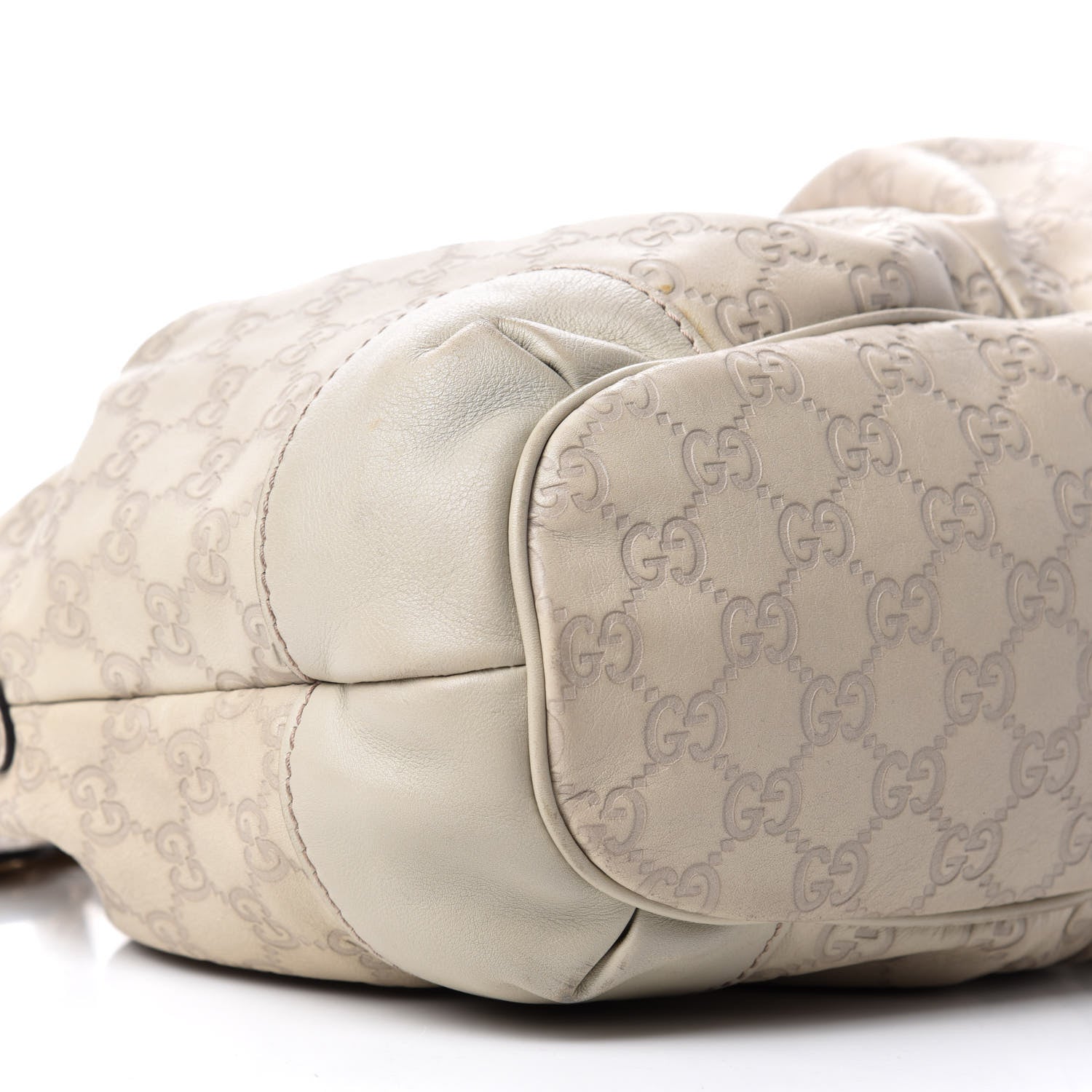 Gucci Guccissima Medium Sukey Top Handle Bag White 6 of 17