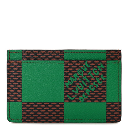 Louis Vuitton Damier Pop Porte Cartes Simple Green 1 of 6