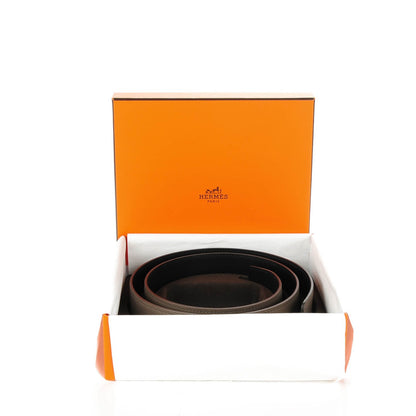 Hermes Epsom Reversible 42mm Belt Strap 90 Etain Black 5 of 5